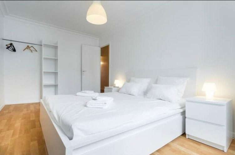 Big White Apartment Nice Bagian luar foto